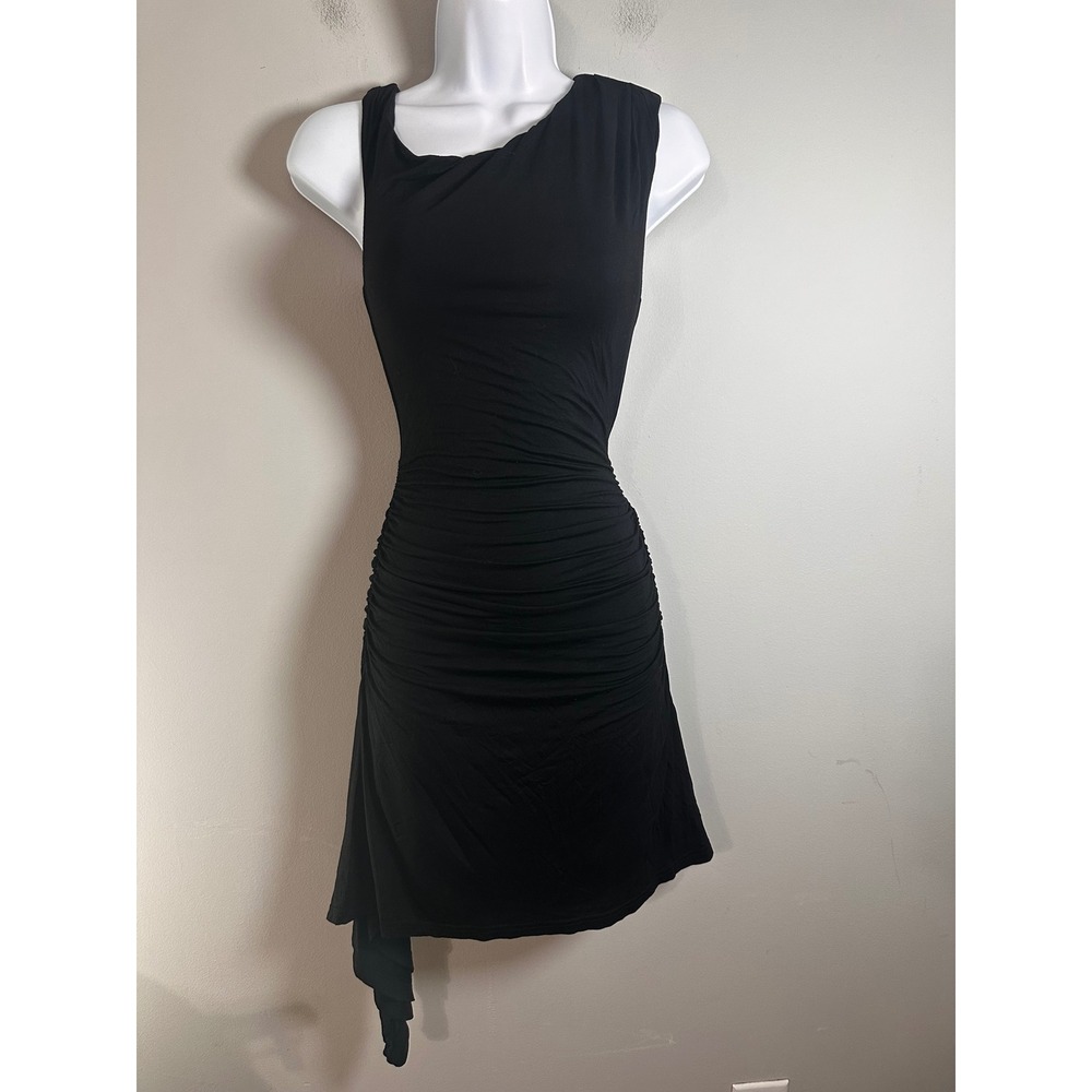 Princess Polly Black Sleeveless Ruched Mini Dress